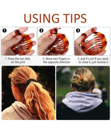 Vintage Banana Hair Clips for Thick Curly Hair - Double Clip Set for Women and Girls - Buy Online on GoSupps.com