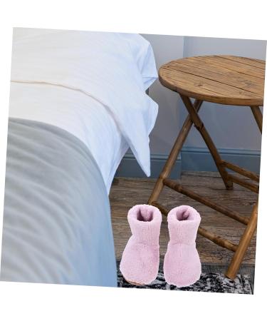 FOMIYES Heated Foot Warmer Slippers - USB Rechargeable Plush Shoes for Winter | Electric Heater & Thermal Supplies for Women - Pink - Buy Online on GoSupps.com