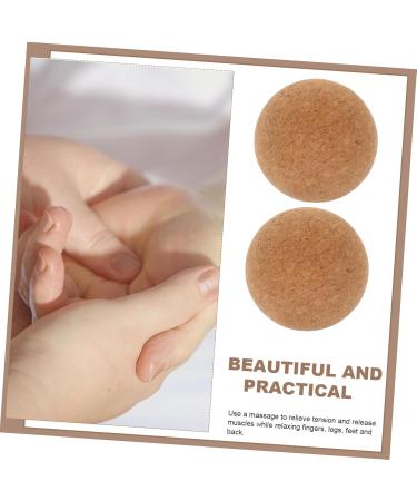 Marmerdo Cork Yoga Ball Set - High Density Fitness & Back Massage Neck & Foot Massager - Buy Online on GoSupps.com