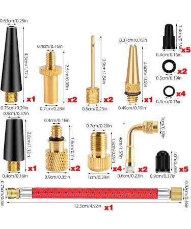 High-Quality Bicycle Valve Adapter Set - 32pc with Sealing Rings & Sorting Box for DV AV SV - International Shipping Available! - Buy Online on GoSupps.com