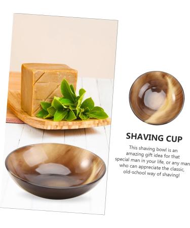 FRCOLOR Shaving Soap Dish - Natural Shaving Mug Bowl 7.5x7.5cm for Effortless Shaving Foam | International Shipping Available - Buy Online on GoSupps.com