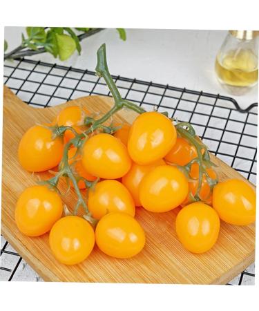 Ciieeo Simulated Small Tomatoes Models Fruit Photo Prop Faux Cherry Tomatoes Ornament Lifelike Fruit Fake Cherry Tomatoes for Decor Home Fruit Ornament Artificial Foam Fake Fruit Yellow 4.00X2.00X2.00CM - Buy Online on GoSupps.com