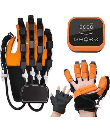 Rehabilitation Robot Gloves Finger Orthosis Stroke Hemiplegia Finger Training Device Finger Orthosis for Long-Term Relief of Hand Dysfunction(Size:M Color:Left) Medium Left