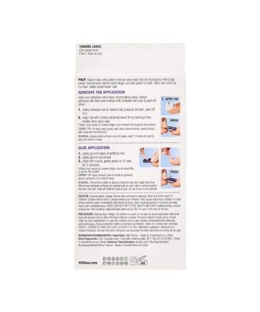 KISS Voguish Fantasy New York Gel Nails Kit - Long Length, Press-On/Glue-On, 24 Adhesive Tabs, Glue, Manicure Stick, Mini File - Buy Online on GoSupps.com