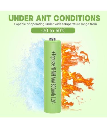 8 Pack Rechargeable Ni-MH AAA Batteries | Long-Lasting 800mAh for Outdoor Solar Lights - Buy Online on GoSupps.com