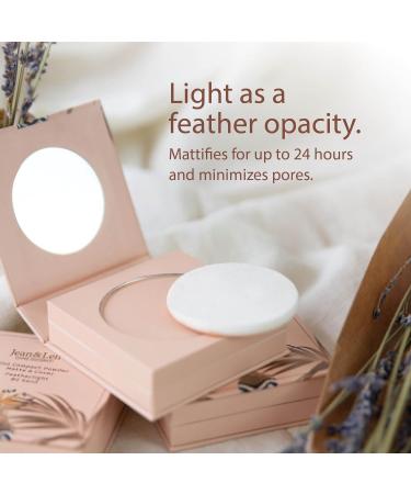 Jean & Len 2in1 Compact Powder Matte & Cover 01 Ivory - Vegan Paraben-Free Lightweight Face Powder for Perfect Skin Tone - 10g - Buy Online on GoSupps.com
