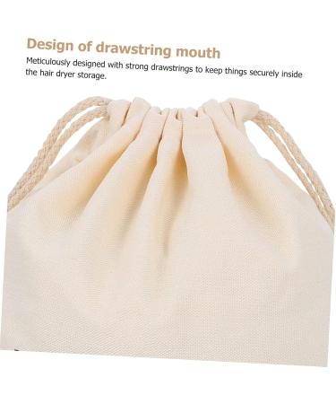 VINTORKY Travel Blow Dryer Hair Dryer Storage Bag Drawstring Organizer Travel Hair Dryer Pouch 33x30cm Beige - Buy Online on GoSupps.com