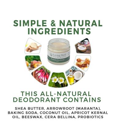 Natural Probiotic Deodorant | Unscented for Men & Women | Aluminum-Free & Paraben-Free | Safe for Sensitive Skin - Buy Online on GoSupps.com