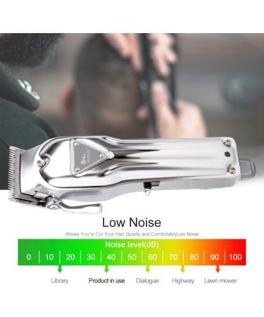 Electric Cordless Hair Clippers with Rechargeable Beard Trimmer - Grooming Kit for Men and Women | Silver | 4 Guide Combs - Buy Online on GoSupps.com