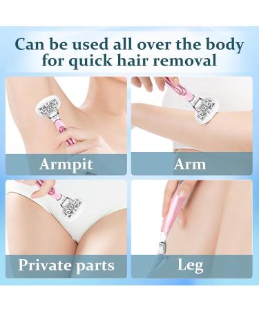 JENCVNL Women's Razor - Smooth Shaving Kit with 8 Replacement Blades | Durable & Comfortable - Buy Online on GoSupps.com