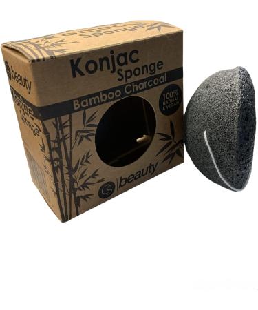 CS Beauty Set of Konjac Sponges - 3X Natural Exfoliating and Cleansing Sponge Shower Puffs for Face and Body including Bamboo Charcoal - Vegan & Cruelty Free - Buy Online on GoSupps.com