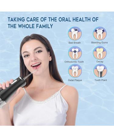 Mouth Shower Wireless - Fulkeley Portable Electric Tooth Cleaner | Best Test Winner | 4 Modes & Nozzles | 300ml Oral Care Water Tank | Travel & Home Use - Black - Buy Online on GoSupps.com