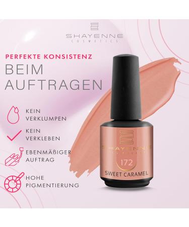 Shayenne Made in Germany Shellac Gel Nail Polish 15 ml for UV LED Lamp 172 Sweet Caramel Beige Gel Nail Polish for UV Nail Lamp LED Nail Polish Gel Polish Nail Gel - Buy Online on GoSupps.com