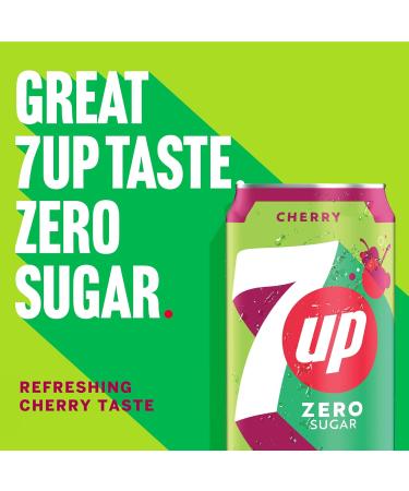 7UP Free Cherry Fizzy Drink - Sugar-Free - 6 x 330ml Cans - Buy Online on GoSupps.com