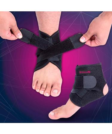 Adjustable Ankle Support Brace for Sprained Ankle Recovery | Compression Wrap for Men & Women | Effective Plantar Fasciitis Relief | Durable Medical Equipment - Buy Online on GoSupps.com