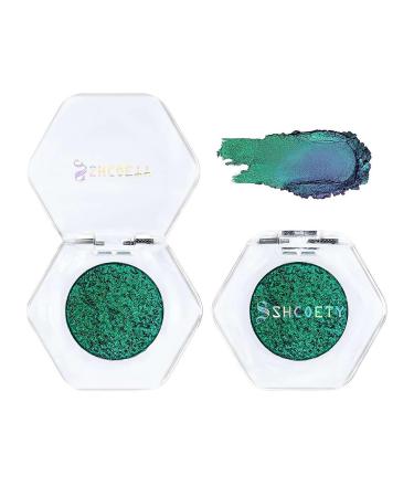 Holographic Glitter Eyeshadows Highly Colored Eye Shadow Multichrome Eyeshadows Makeup Cosmetics Eye Shadow Plate Multi-Dimensional Eye Makeup Eyeshadow for Women Girls 1pcs # 10