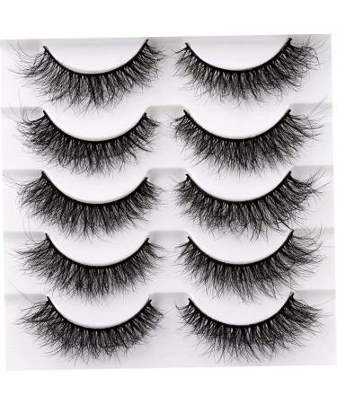 Mink Lashes 3D Volume Natural False Eyelashes Pack Fluffy Wispy Faux Mink Eyelashes (3D/15mm) False Lashes - Buy Online on GoSupps.com