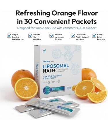 Liposomal NAD+ Liquid Packets - Liposomal Nicotinamide Riboside Resveratrol PQQ for Cellular Health Energy Focus & Healthy Aging 10.58 Fl Oz (Pack of 1) - Buy Online on GoSupps.com