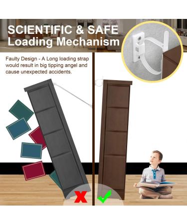 Furniture Straps (10 Pack) Baby Proofing Anti Tip Furniture Anchors Kit  Cabinet Wall Anchors Protect Toddler and Pet from Falling Furniture  Adjustable Child Safety Straps Earthquake Resistant - Buy Online on GoSupps.com
