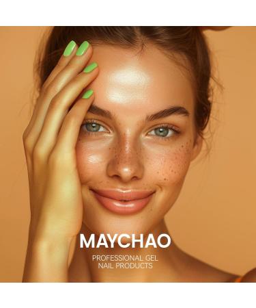 MAYCHAO 15ML Green Gel Nail Polish 1Pc Sour Apple Gel Polish Soak Off UV LED Bright Green Nail Polish Nail Art Starter Manicure Salon DIY at Home 0.5 OZ - Buy Online on GoSupps.com
