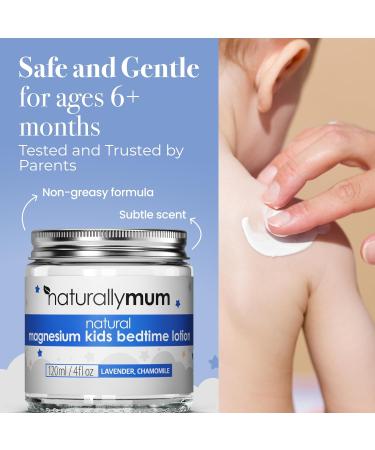NaturallyMum Magnesium Body Lotion Bundle for Mum and Kids | Support for Sleep Heart Bone Nerve Gut and Muscle Health | Adult Lavender | Kids Lavender & Chamomile | 2 x 4 fl oz - Buy Online on GoSupps.com