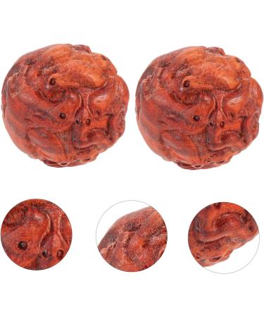 Tovinanna Wooden Massage Balls - Hand Fitness & Exercise Balls for Relaxation & Relief | International Shipping Available - Buy Online on GoSupps.com