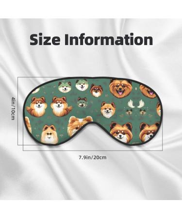 Pomeranian Pattern Mask | Adjustable Soft Blindfold for Sleep Travel & Meditation - Buy Online on GoSupps.com