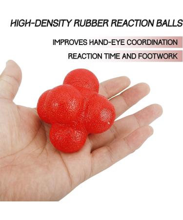 Yaegoo 6 PCS Rubber Reaction Bounce Balls for Hand-Eye Coordination - Agility & Speed Training - Buy Online on GoSupps.com