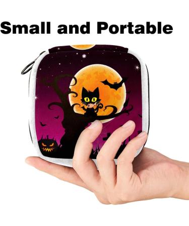 Cat Moon Sanitary Napkin Storage Bag - Period Tampon Makeup Pad Pouch Color4832 - Buy Online on GoSupps.com