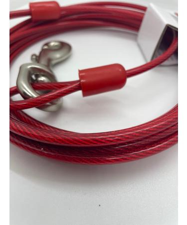 Tuff Tie Out Cable for Dogs Weather Resistant Tangle Resistant Extra Strong Horse Steel Snaps Durable and Long Lasting Made with Vinyl Coated Aircraft Cable (L/XL Up to 120 lbs 15 ft Length) - Buy Online on GoSupps.com