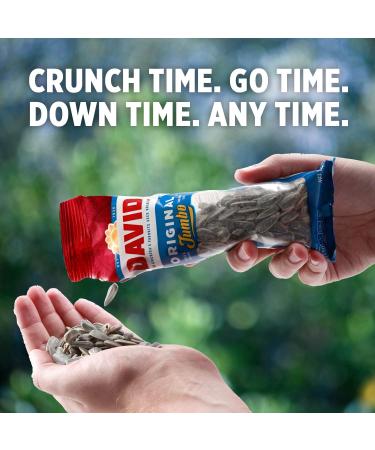 David Seeds Salted & Roasted Original Jumbo Sunflower Seeds 1.65 oz. (12 Count) - Pantry Pack - Buy Online on GoSupps.com