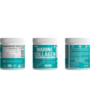 Marine Collagen Peptides Hydrolyzed Fish Collagen - Highly Bioavailable - Small Molecule Size 300Da (0.3 kDa) 200grams 3.52 Ounce (Pack of 1) - Buy Online on GoSupps.com