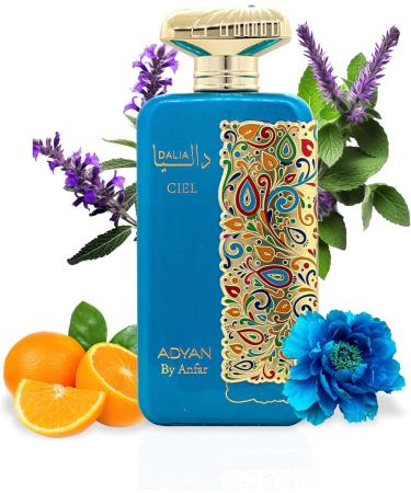 Adyan Dalia Ciel Extrait de Parfum for Women - Original Fragrance From Dubai - With Top notes of Orange Mandarin Orange Litchi Rhubarb Bergamot & Nutmeg