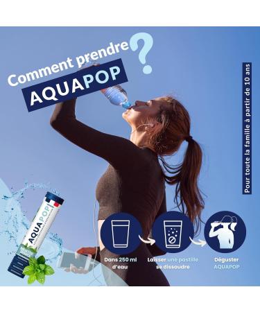 AQUAPOP - Pastilles lectrolytes - Sans Sucres - Favorise l'hydratation et l' nergie - 20 Comprim s Min raux et Vitamines - Sport & Bien- tre (Menthe Douce) - Buy Online on GoSupps.com