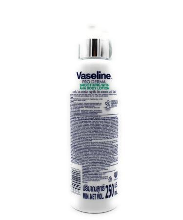 Vaseline Pro Derma AHA Smoothing Body Lotion 250ML - 5.5% AHA Ceramides & Niacinamide for Rough Skin | International Shipping Available - Buy Online on GoSupps.com