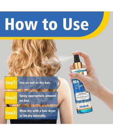 6.8 fl oz Sea Salt Spray for Hair Men & Women Natural Texture Spray for Hair Volume Adds Instant Thickness Light Hold Sea Salt Spray for Hair Hold Beach Hair Spray Easy Mist Spray for All Hair Types - Buy Online on GoSupps.com