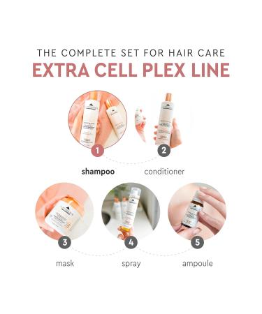 Extra Cell Plex Shampoo - Deep Repair for Severely Damaged Color-Treated & Chemically-Treated Hair - 10.1 fl oz - International Shipping Available - Buy Online on GoSupps.com