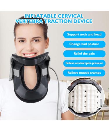 Flatible Home Neck Support - Adjustable Inflatable Traction Device for Neck Pain Relief & Spine Alignment - Buy Online on GoSupps.com