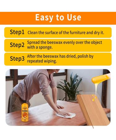 PIPIHUA Beeswax Furniture Polish & Conditioner | 16.23 Fl Oz - Natural Wood Seasoning & Cleaner for Timeless Shine - Buy Online on GoSupps.com