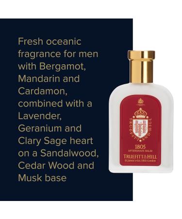Truefitt & Hill 1805 Luxury Aftershave Balm - Soothing Moisturizer with Aloe Vera for Sensitive Skin & Razor Burn Relief - 3.38 oz - Buy Online on GoSupps.com