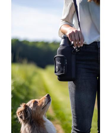 Milu Wet Pocket 950ml Dog Drinking Bottle Portable Water Bottle with Feed Container & Bowl for Hiking Traveling & Walking - Buy Online on GoSupps.com