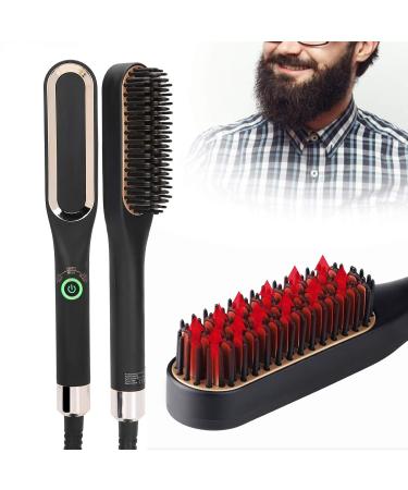 2-in-1 Heated Beard Brush & Straightener - Fast Styling & Grooming for Men | Beard Glids Comb (EU) - Buy Online on GoSupps.com