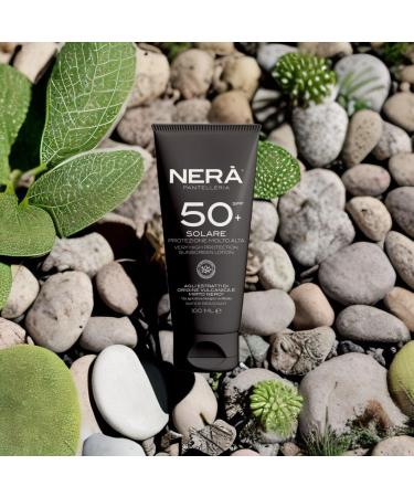 NERA Pantelleria Water Resistant SPF50+ Very High Protection Sunscreen 100ML - Nourishing Face Sun Cream with UVA/UVB Filters Prevents Dehydration & Skin Aging Unisex - Made in Italy - Buy Online on GoSupps.com