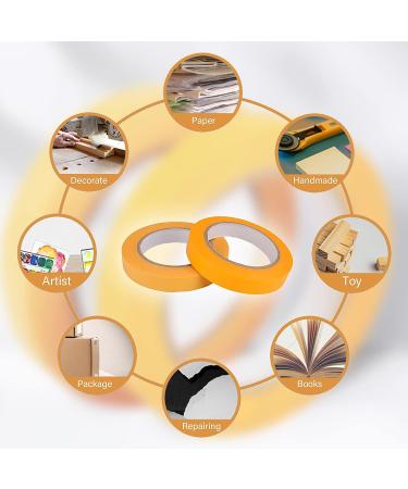 PETDCHEB 6 Rolls Fine Line Tape Set for Automotive Painting - 1/16 to 3/4 inches x 55 Yard Masking Tape Kit in Yellow - Buy Online on GoSupps.com