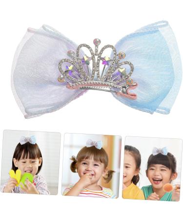 FRCOLOR Colored Hair Bow Clip bow hairpin bow clips bow clips princess crown clip prom party bows cute birthday crown princess bows s bows Mesh crown child little Kids Ribbon Bows Clips - Buy Online on GoSupps.com