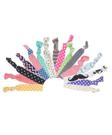 Buy Lurrose 48-Piece Colorful Knotted Headband Set - Premium Hair Ties & Ponytail Holders for Women Girls & Children | International Shipping Available - Buy Online on GoSupps.com