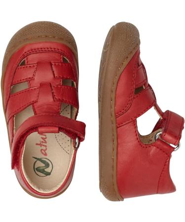 Naturino WAD Leather Closed-Toe Shoes - Red (3 UK Child) | Premium Quality - Buy Online on GoSupps.com