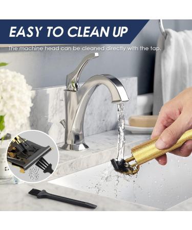 T Blade Trimmer for Men 2024 Upgraded Zero Gapped T-Blade Close Cutting Hair Clippers for Men Cordless Rechargeable Trimmers for Haircut Beard Shaver Barbershop Gold - Buy Online on GoSupps.com