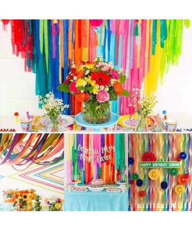 12 Crepe Paper Streamers Rolls Value Pack - 984ft - Rainbow Colors - Wedding, Party, Birthday Decorations - Buy Online on GoSupps.com