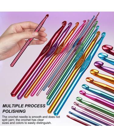 Katech 85-Piece Crochet Hooks Set with Storage Case - Ergonomic Knitting Needles Kit for DIY Hand Knitting - Blue - Buy Online on GoSupps.com